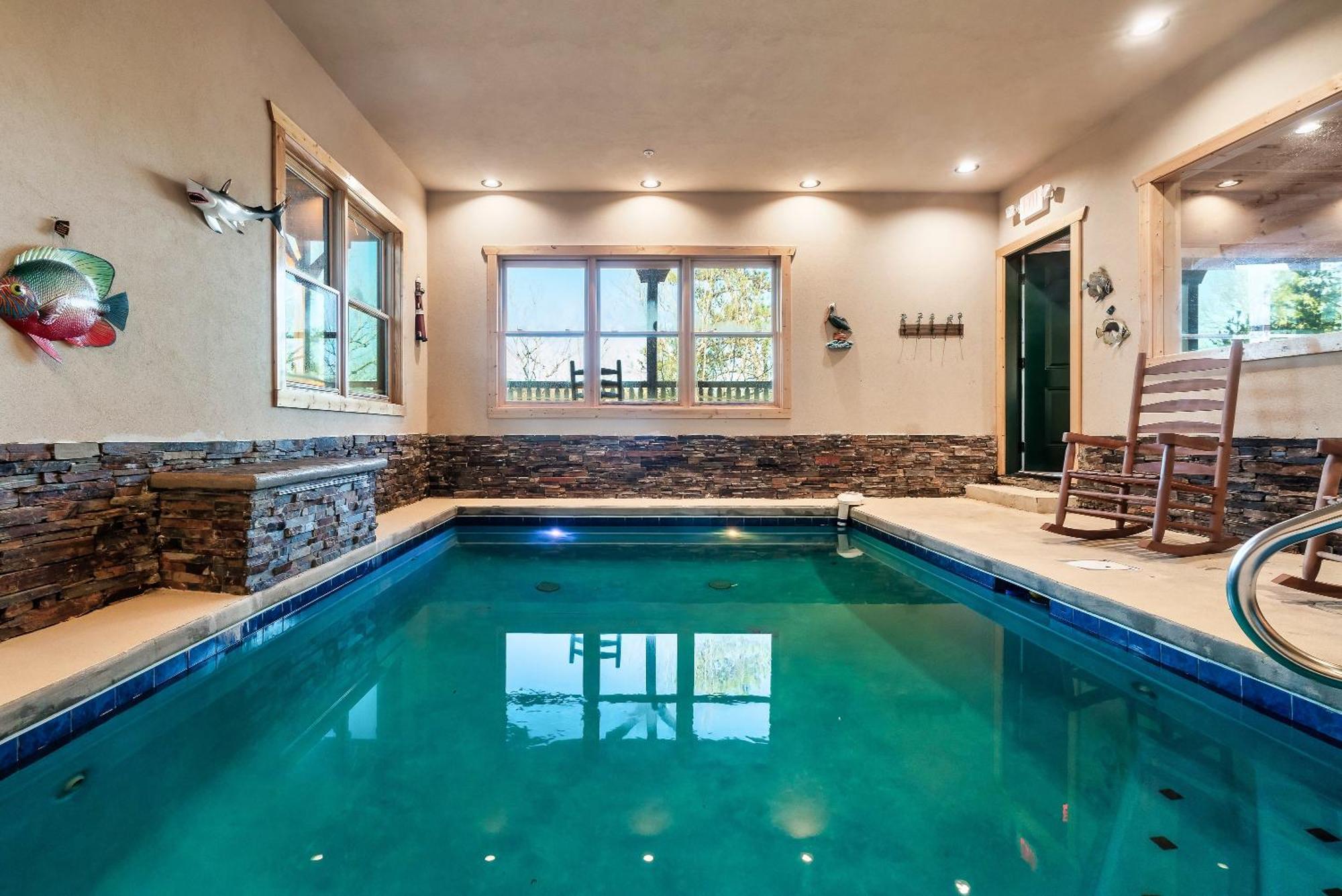 Full Equipped Cabin With A Pool And Game Room Smokies Views Gatlinburg Εξωτερικό φωτογραφία